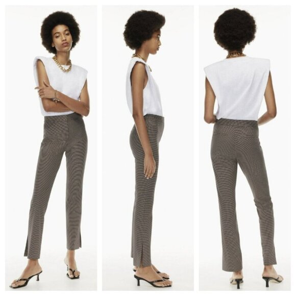 NWT Babaton Atelier Houndstooth Women's Trousers Size 4 - Picture 1 of 9